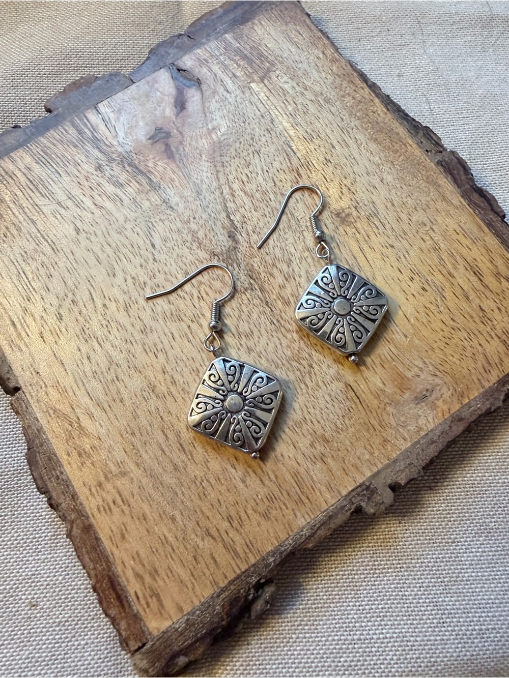 Western Silver Earrings